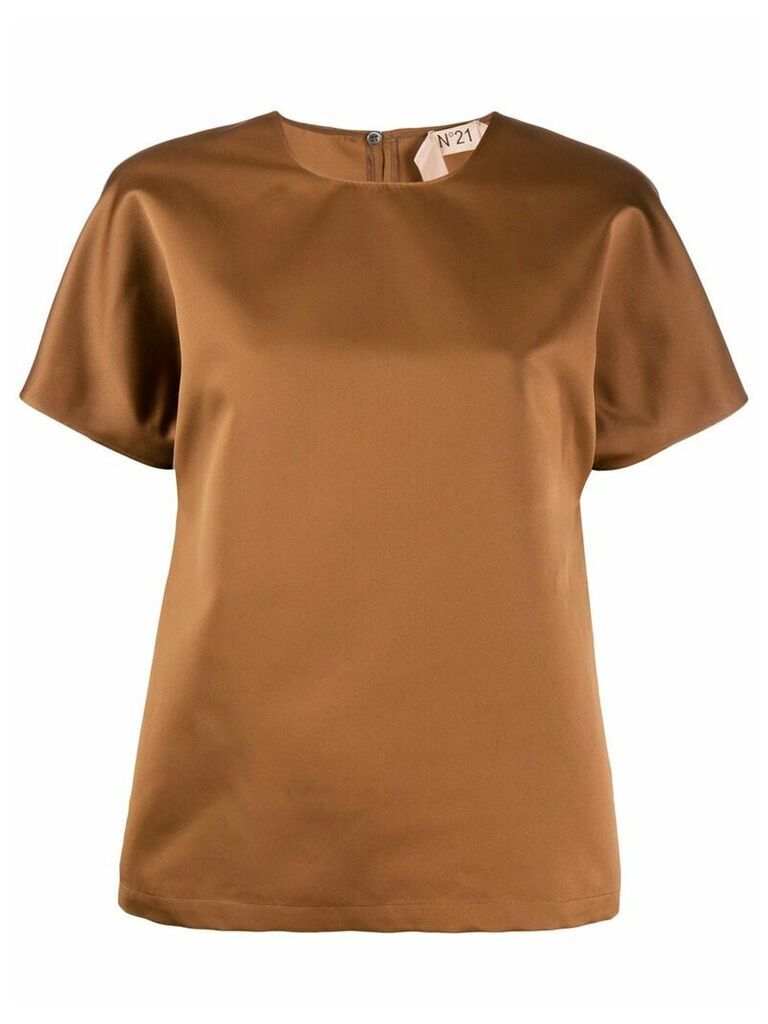 Nº21 shortsleeved blouse - Brown