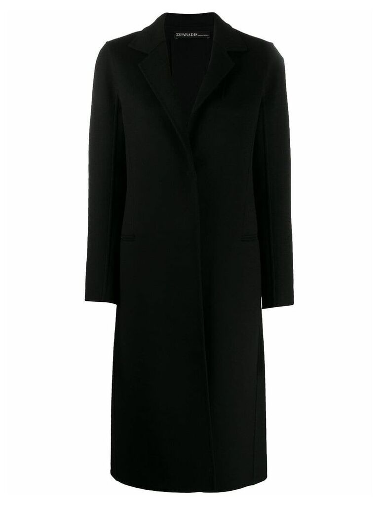 Sprung Frères single-breasted long coat - Black