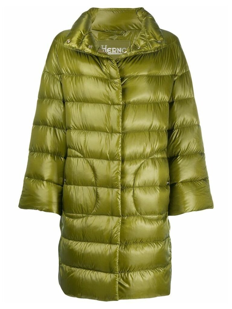 Herno high neck padded coat - Green