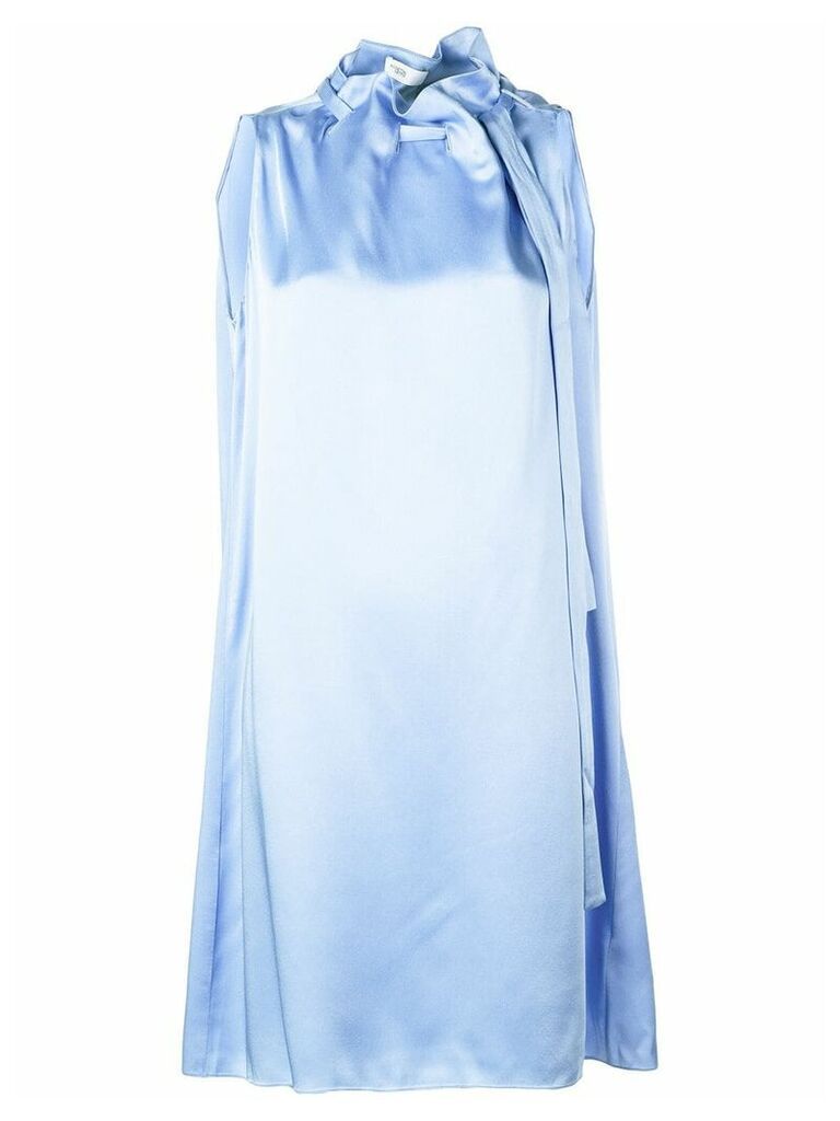 Rosetta Getty oversized neck-tied dress - Blue