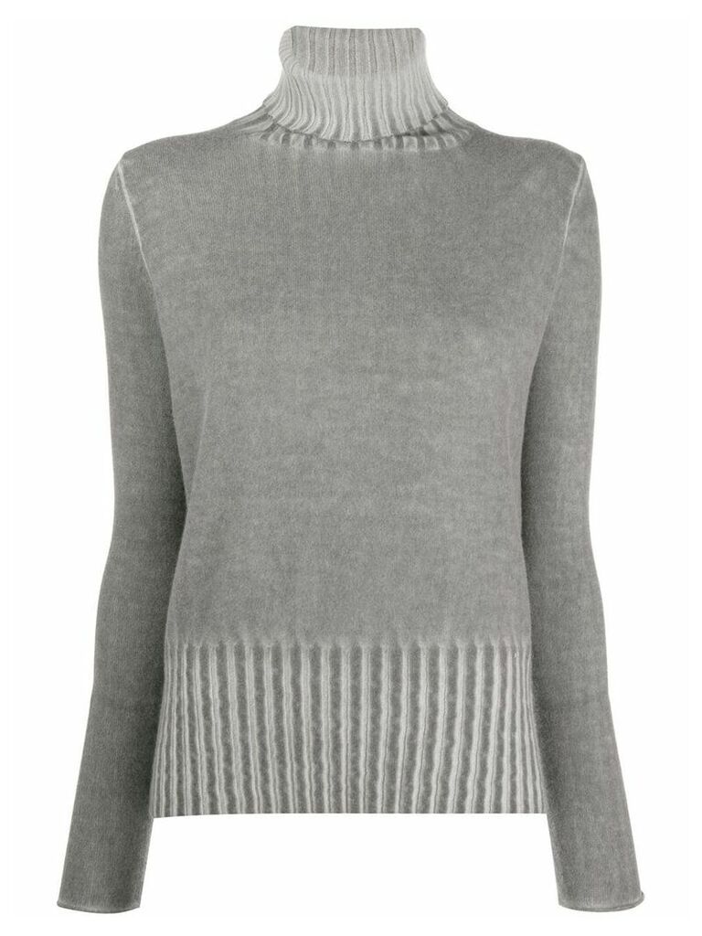 Allude ribbed turtleneck sweater - Grey