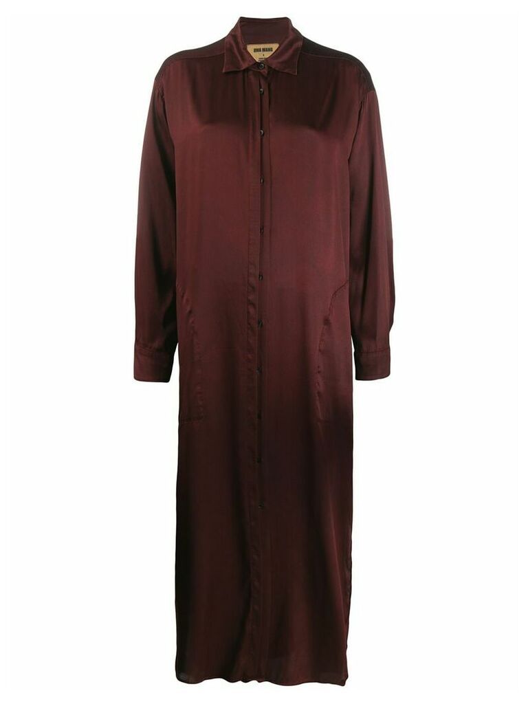 Uma Wang long shirt dress - Red