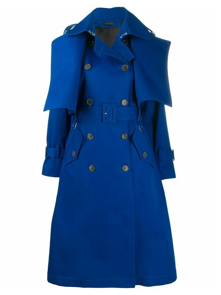 Eudon Choi double-breasted trench coat - Blue