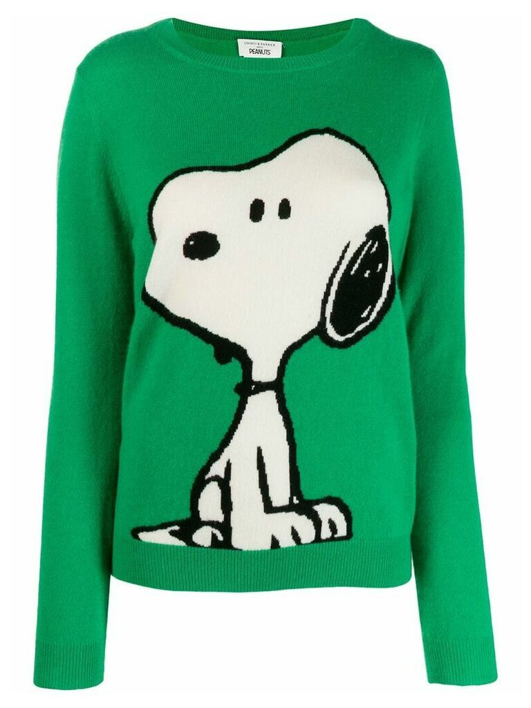 Chinti & Parker Snoopy intarsia jumper - Green