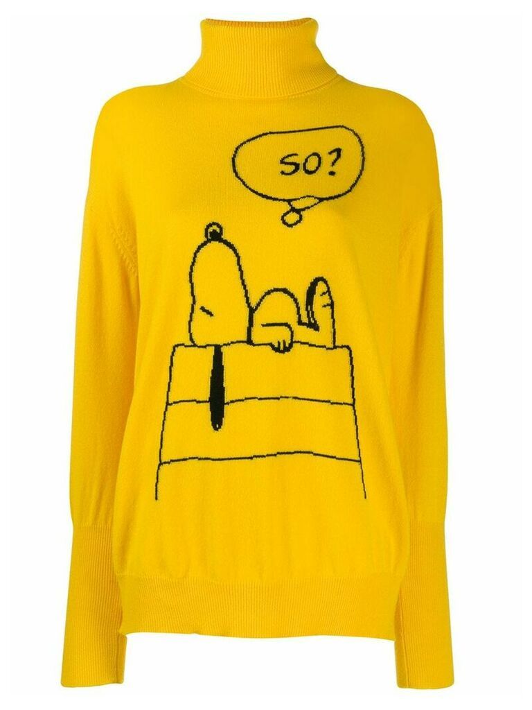 Chinti and Parker Snoopy print jumper - Yellow