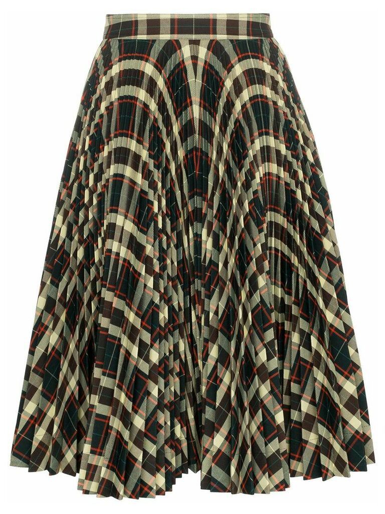 Calvin Klein 205W39nyc high waisted check pleated skirt - 234