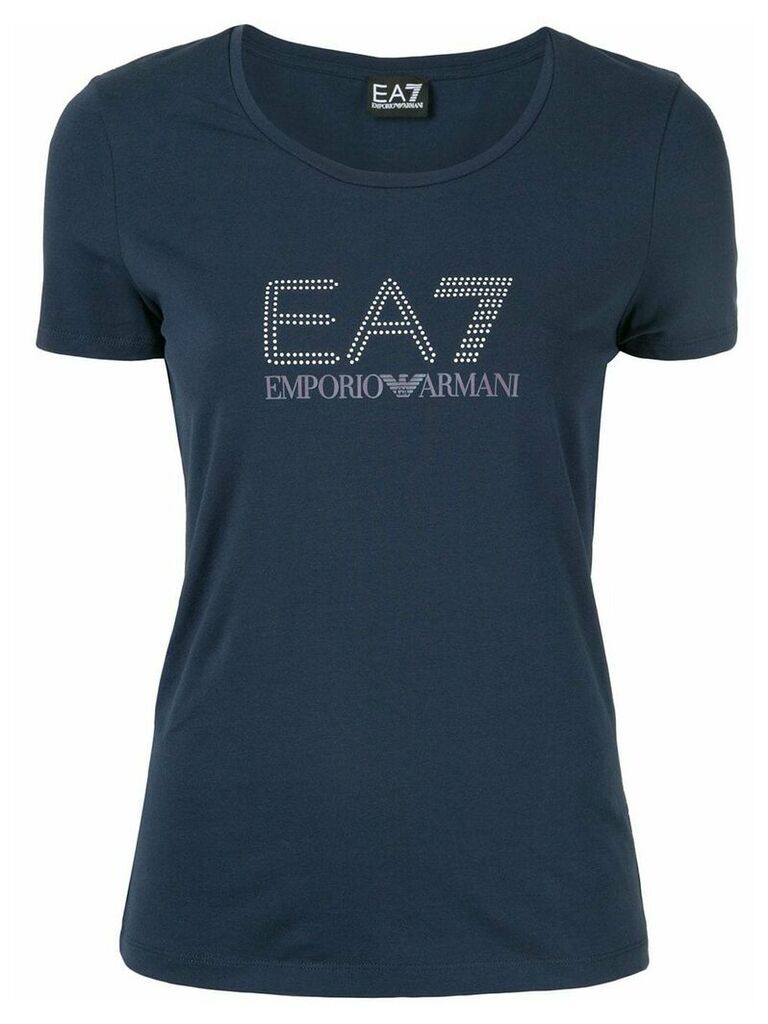 Ea7 Emporio Armani logo T-shirt - Blue