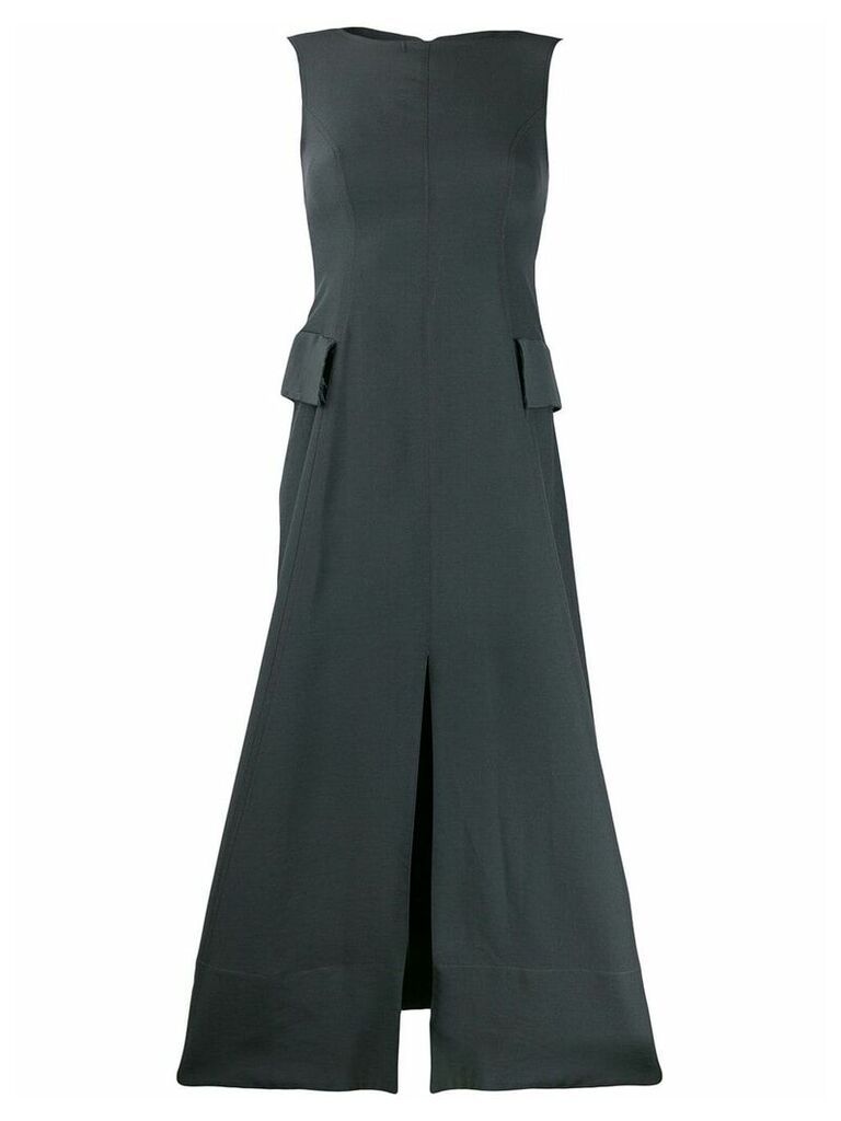 Song For The Mute flared midi dress - Green