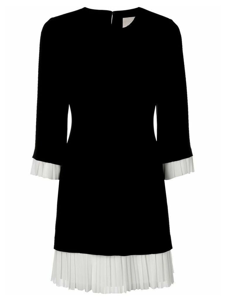 Cinq A Sept pleated hem mini dress - Black