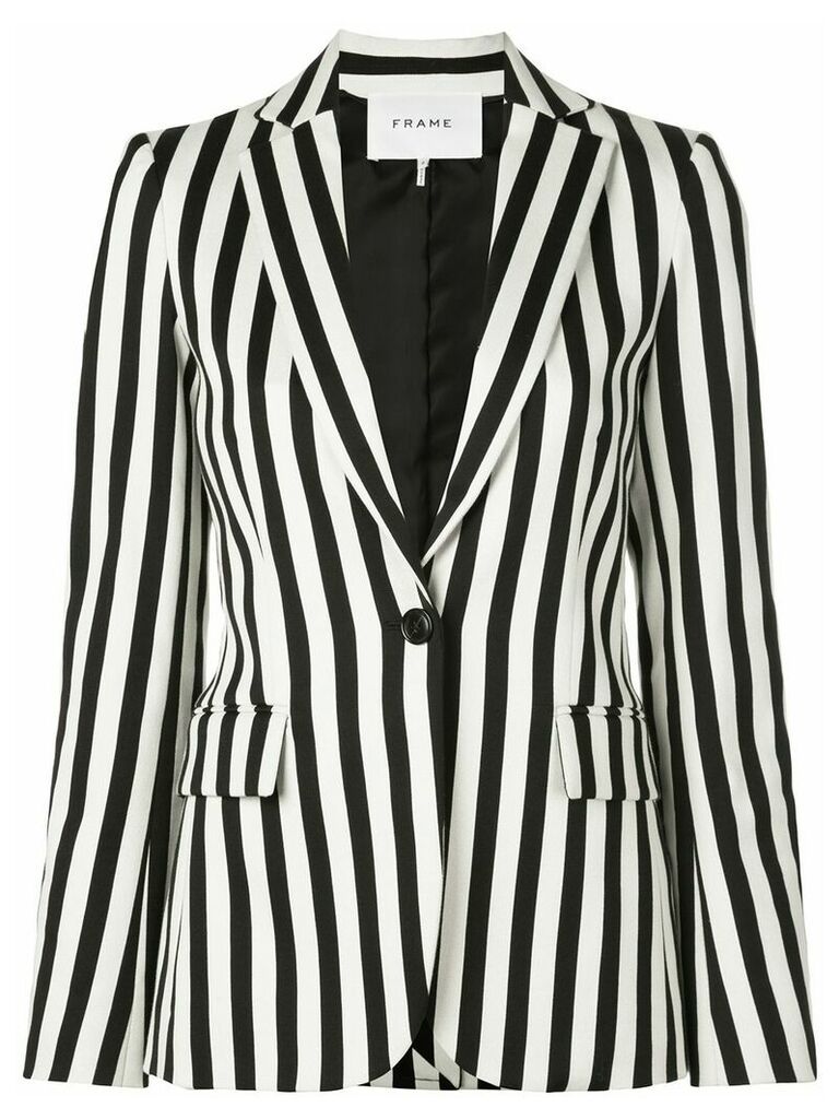 FRAME striped slim-fit blazer - Black