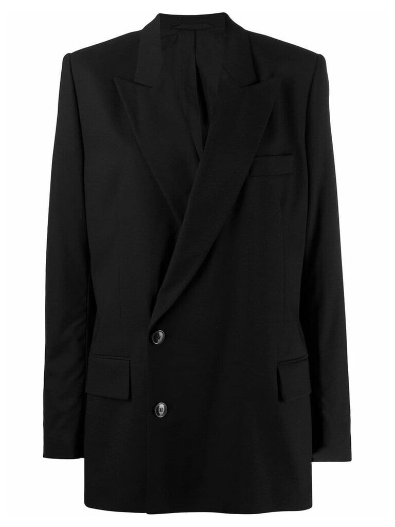 A.F.Vandevorst off-centre button blazer - Black