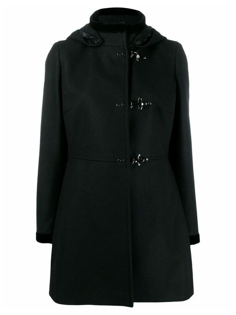 Fay hooded duffle coat - Black