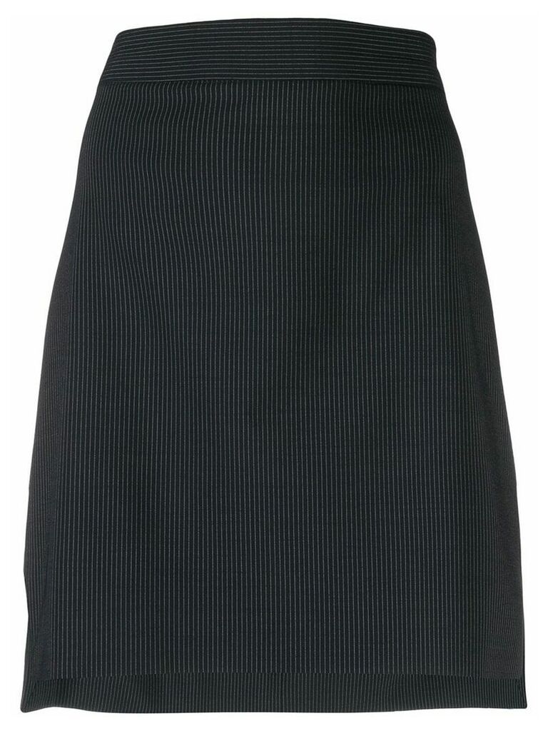 SPORTMAX pinstripe fitted skirt - Blue