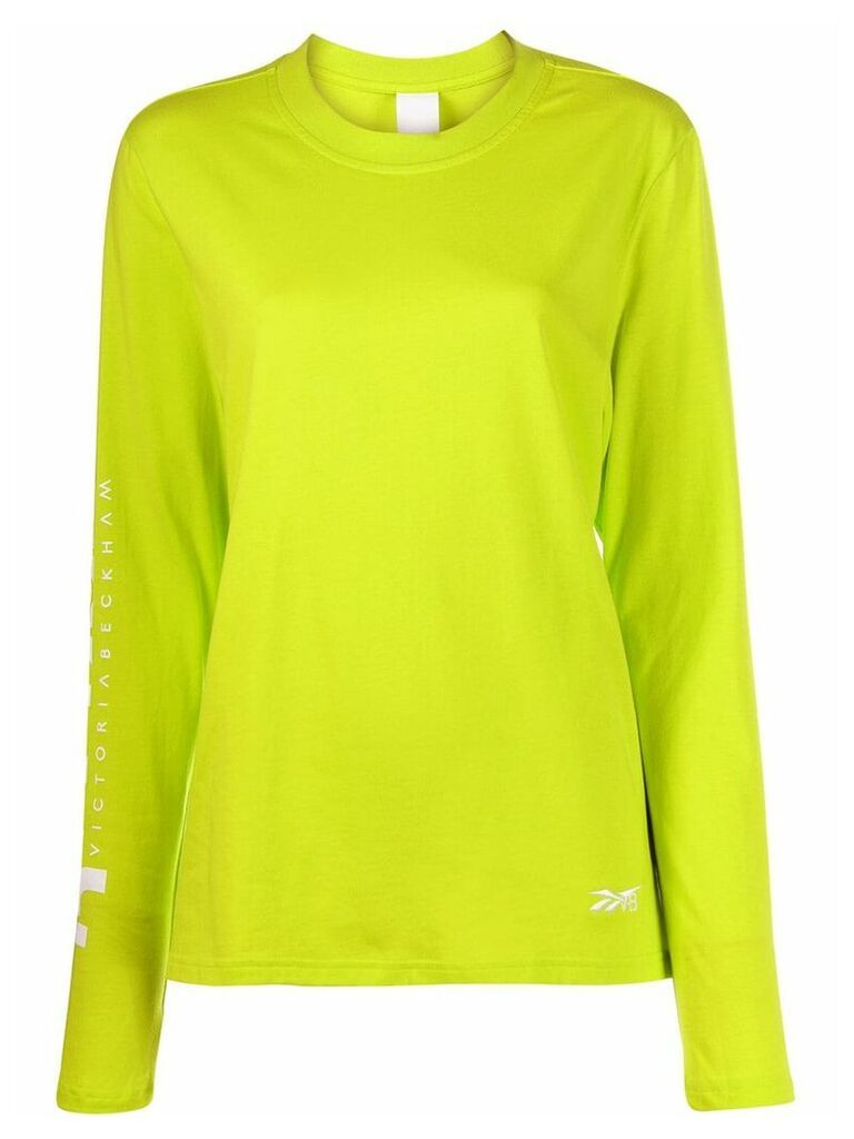 Reebok x Victoria Beckham printed jersey T-shirt - Yellow
