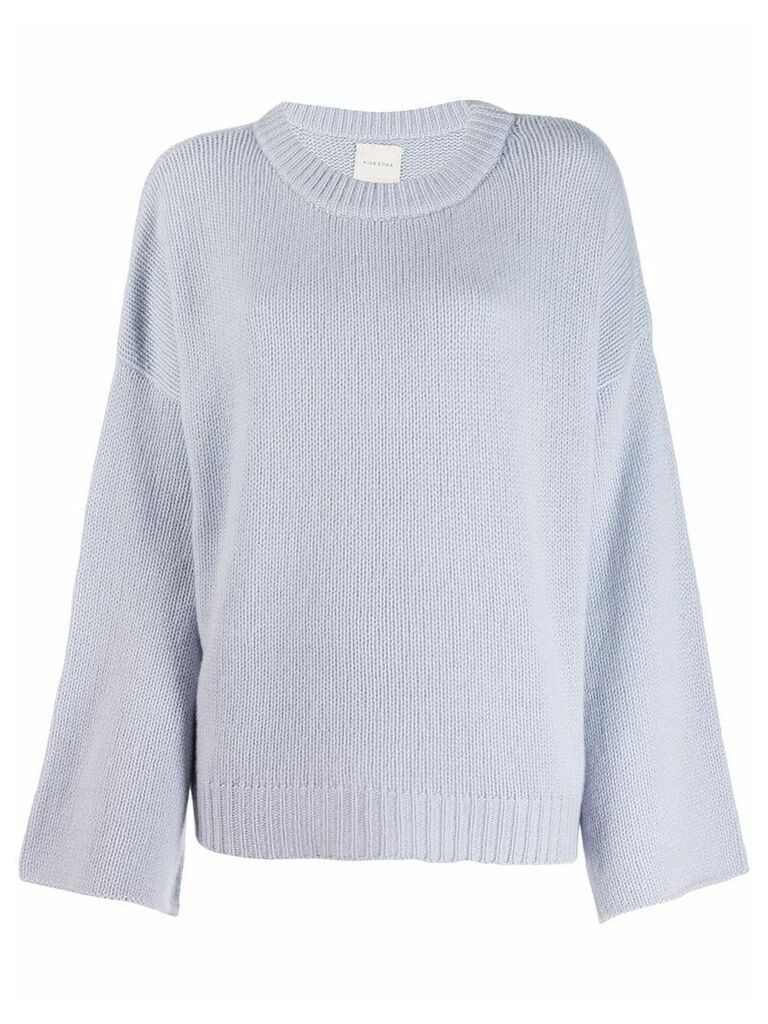 Fine Edge bell sleeve sweater - Blue
