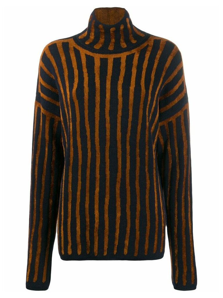 Christian Wijnants knitted striped jumper - Blue