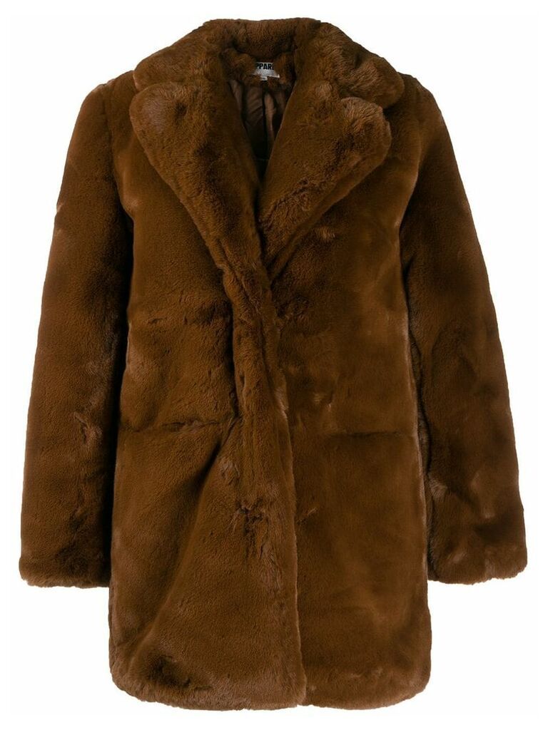Apparis Sophie mid-length coat - Brown