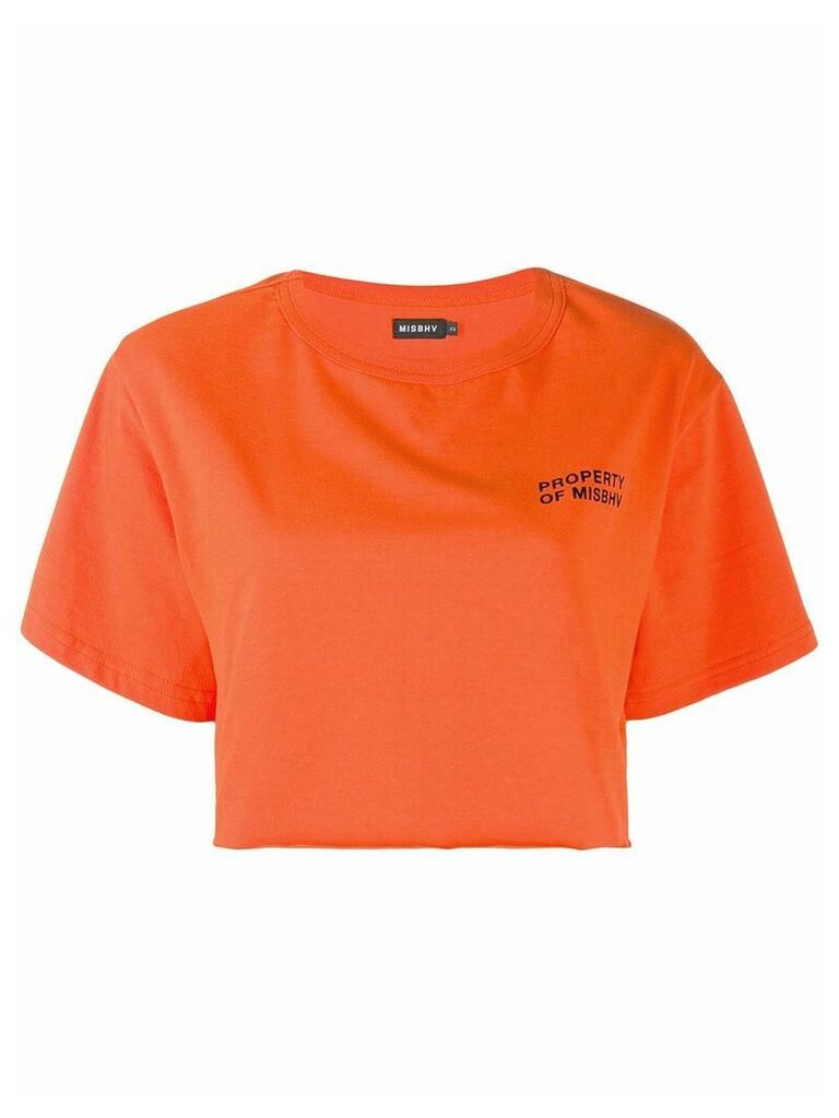 Misbhv cropped T-shirt - Orange