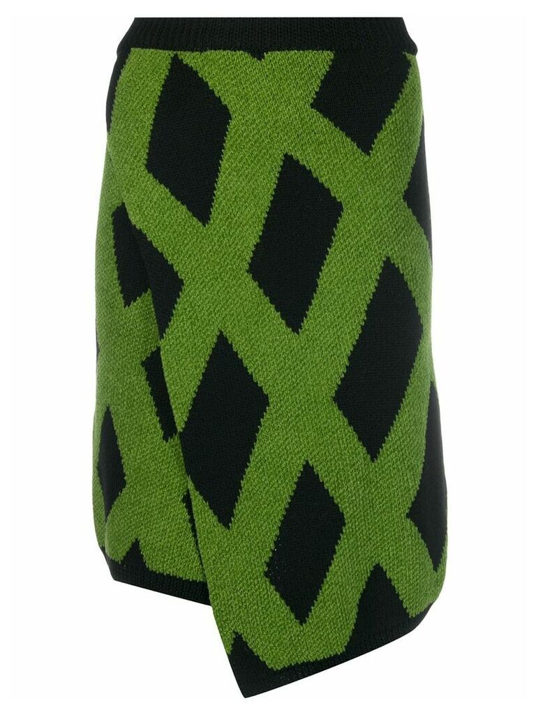 Christian Wijnants Kasha asymmetric knit skirt - Black