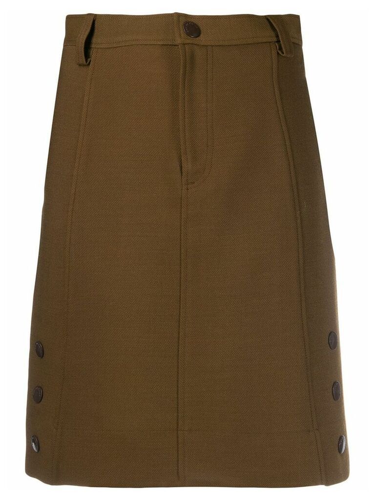 See by Chloé side button skirt - Brown