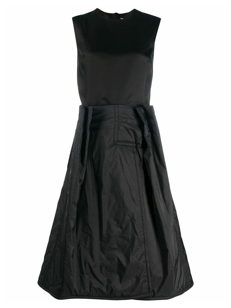 Maison Margiela dual-fabric dress - Black