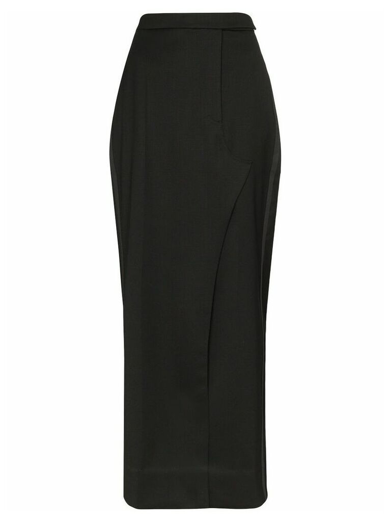 SAMUEL GUÌ YANG wrap-style asymmetric skirt - Black