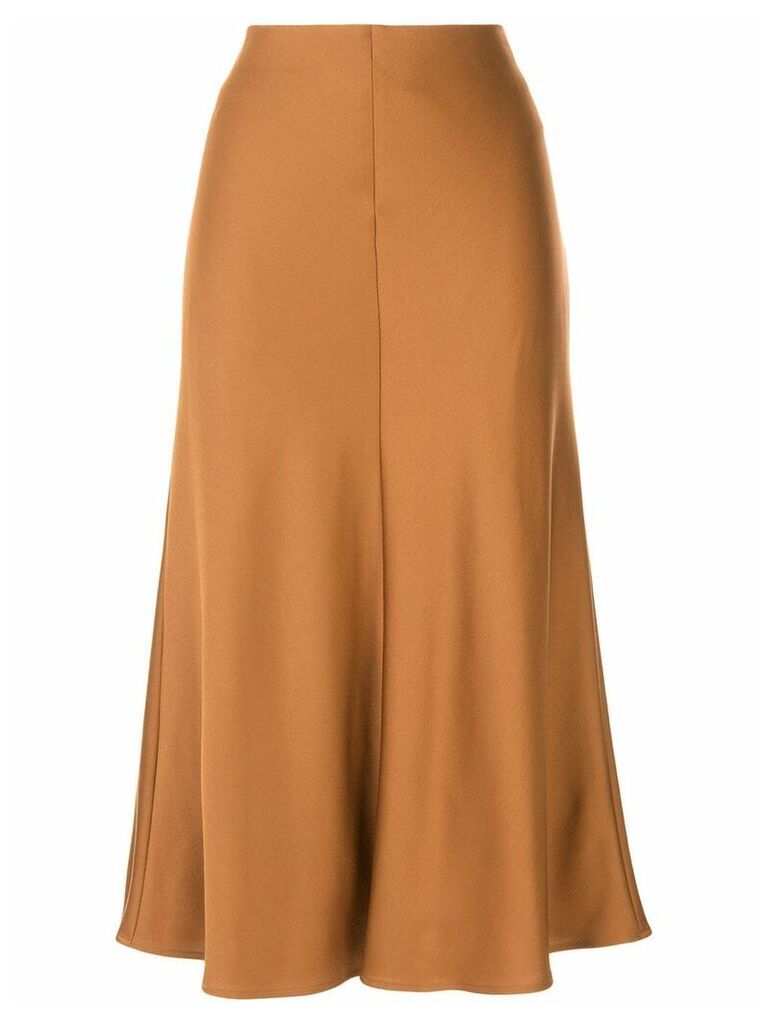 Loveless A-line midi skirt - Brown