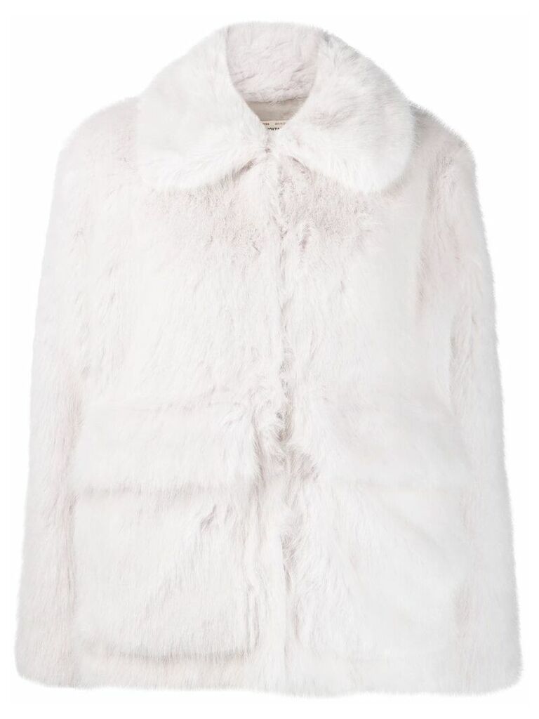 Zadig & Voltaire Fashion Show Mays faux-fur coat - White