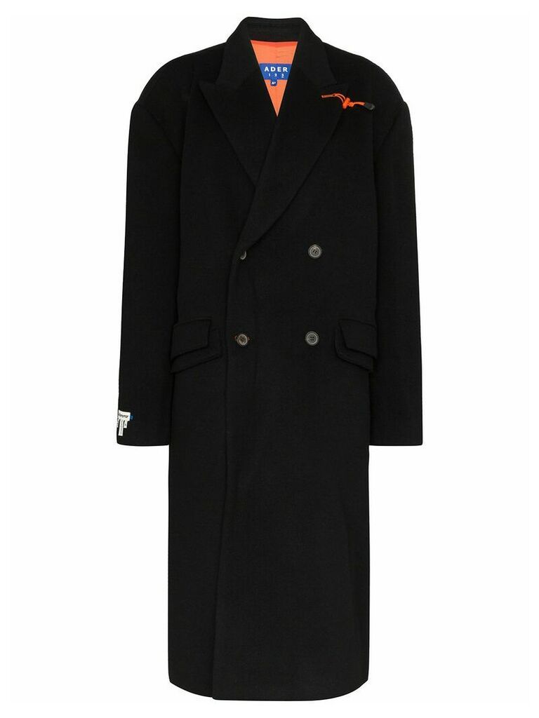 Ader Error double breasted coat - Black
