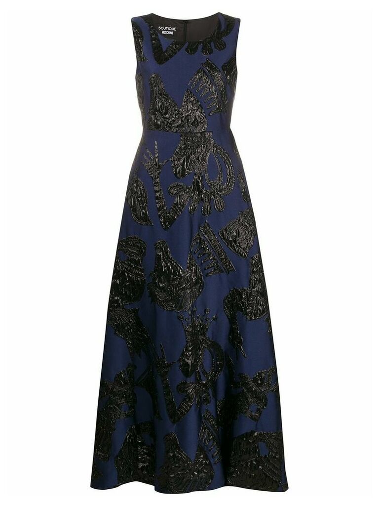 Boutique Moschino A-line evening dress - Blue