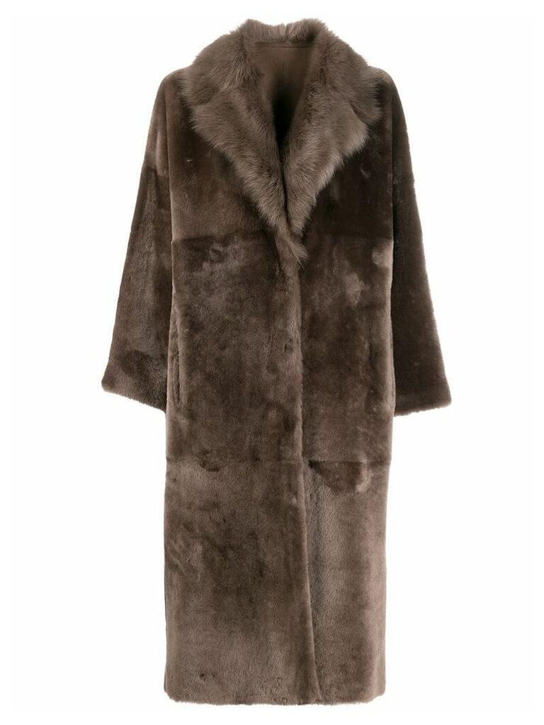 Liska Padova reversible coat - Brown