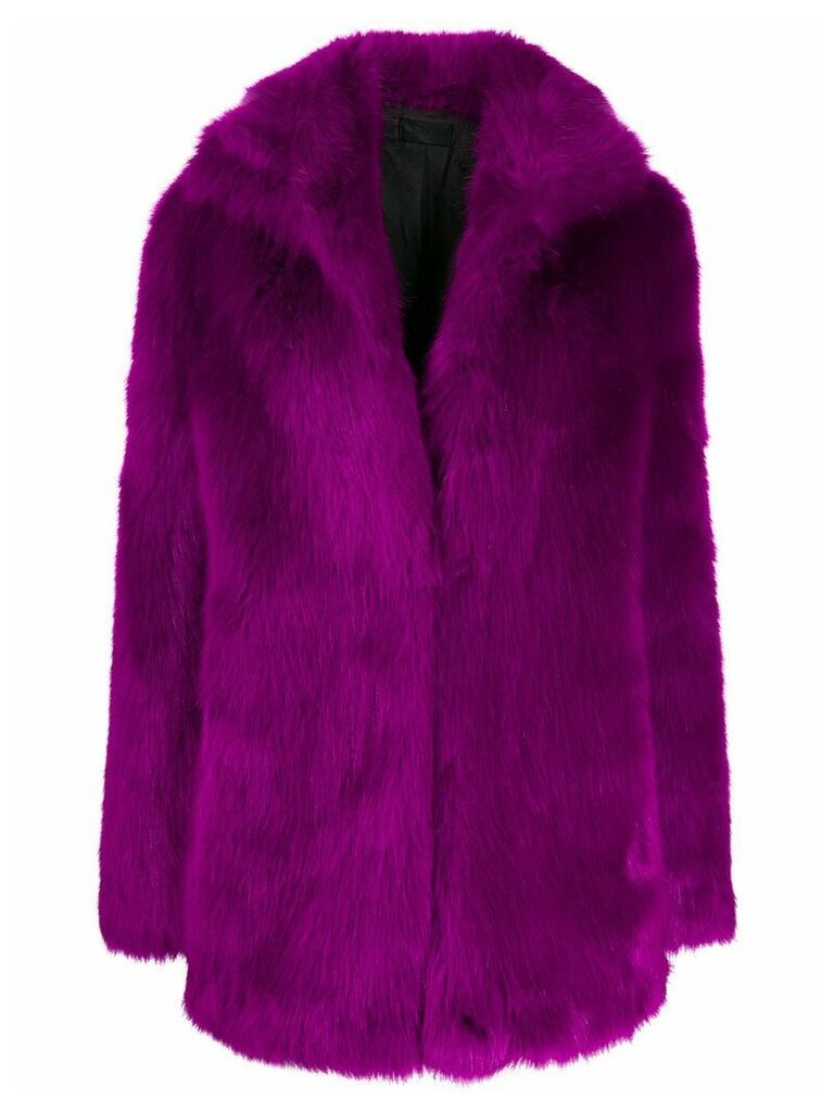 RtA faux-fur coat - PURPLE