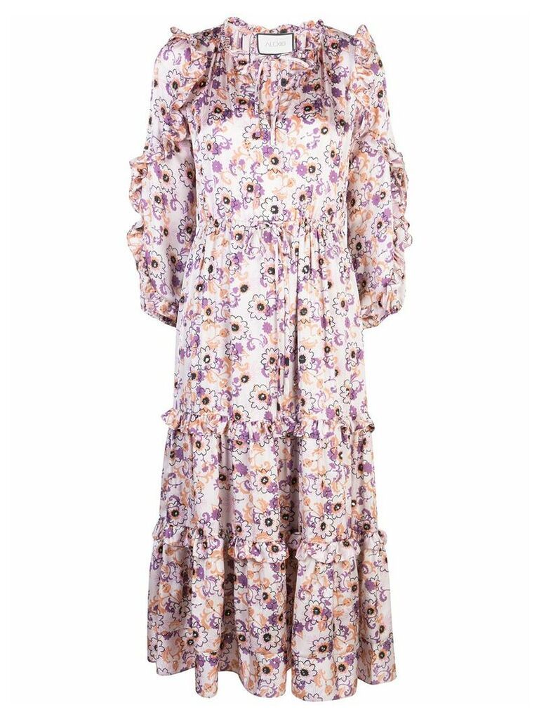 Alexis Isbel floral-print dress - PURPLE