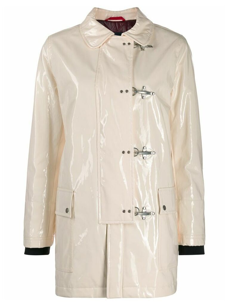 Fay clasp fastened raincoat - NEUTRALS
