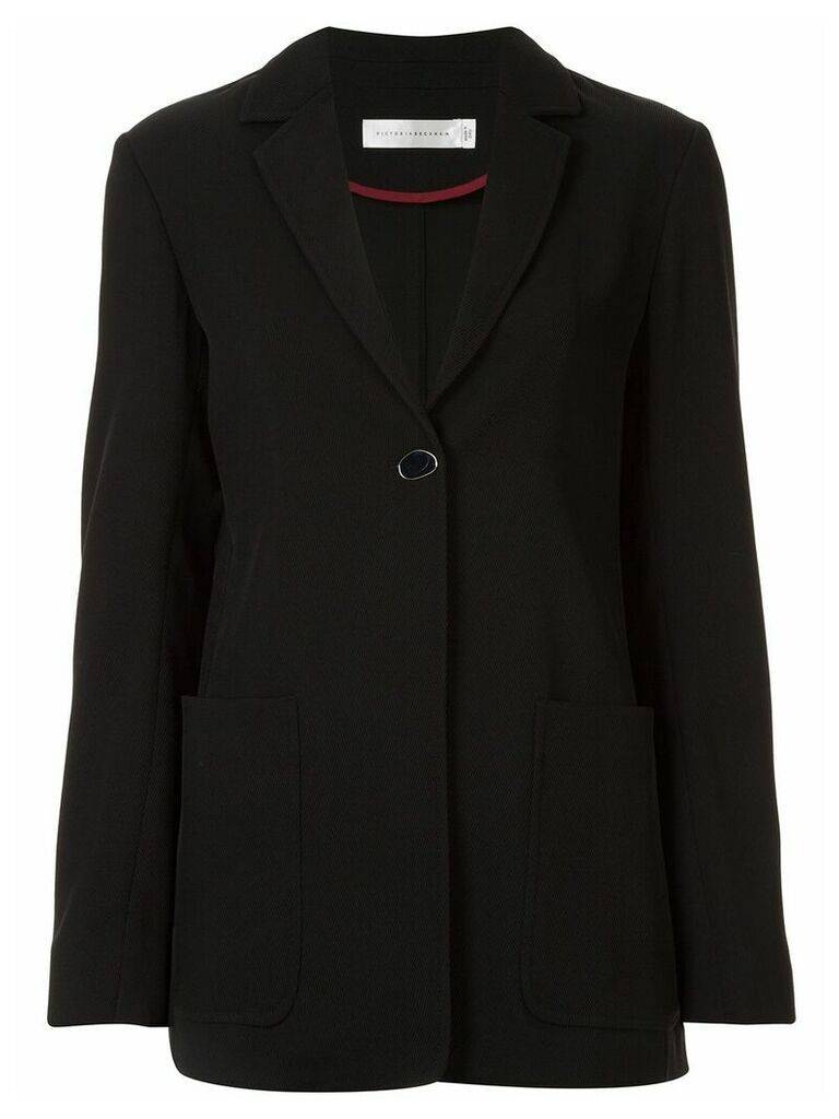 Victoria Beckham soft longline blazer - Black