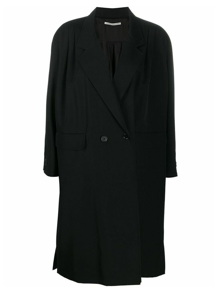 Alessandra Rich blazer midi coat - Black