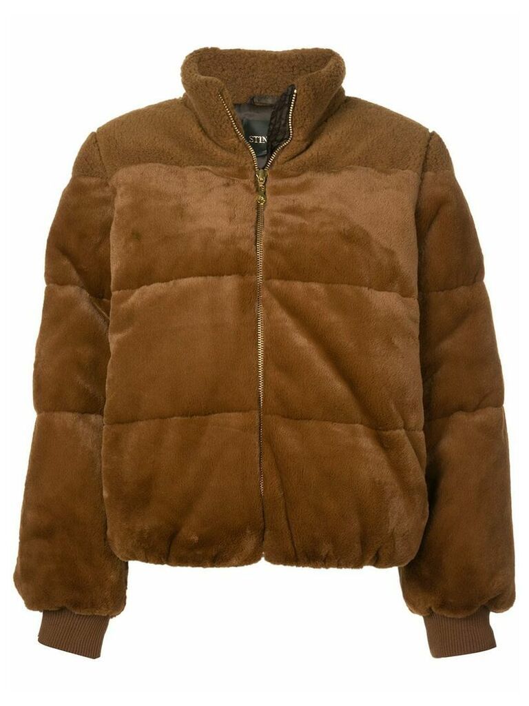 Stine Goya Aria faux fur jacket - Brown