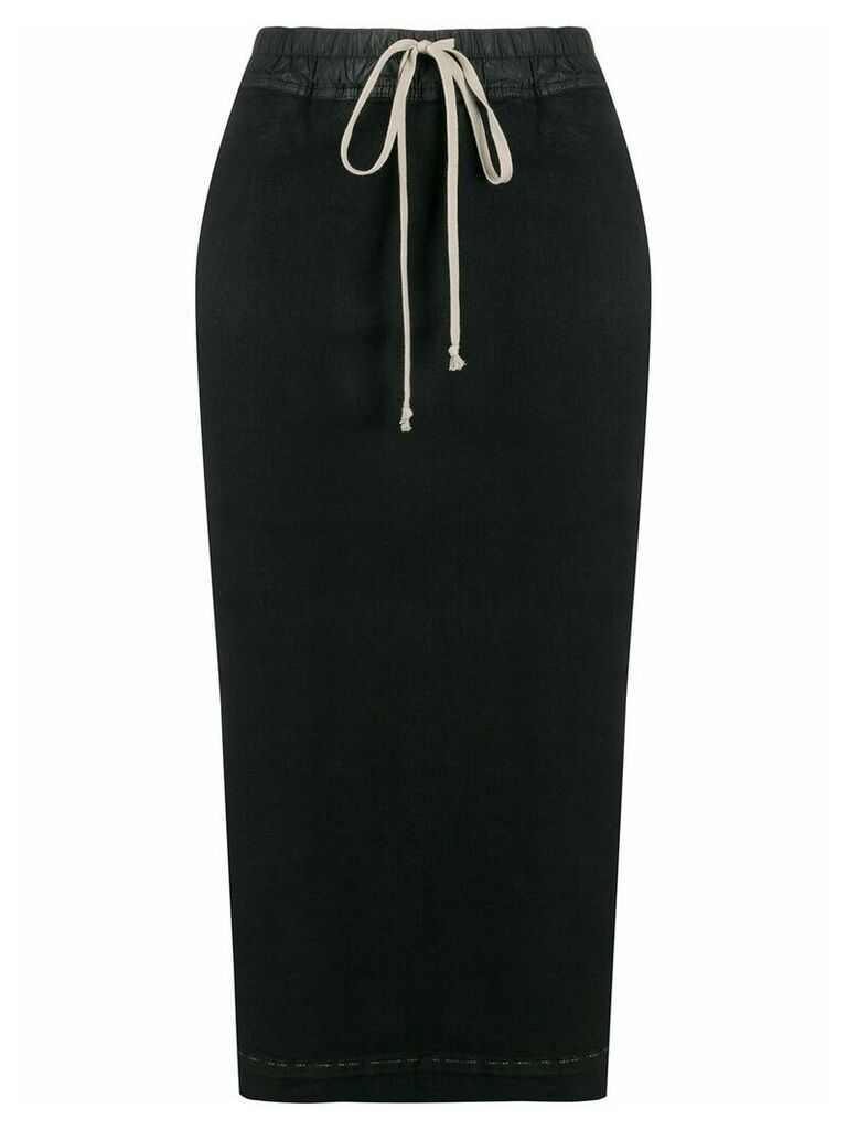 Rick Owens DRKSHDW high waist drawstring skirt - Black