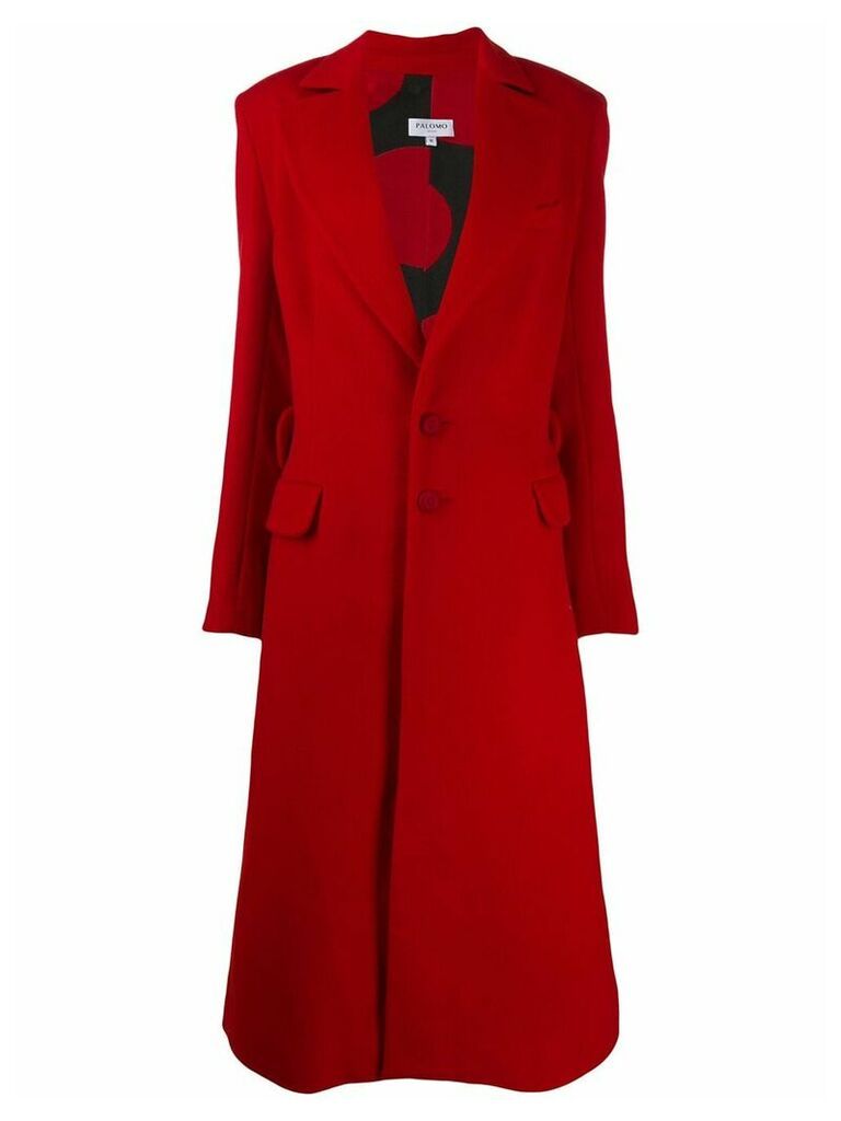 Palomo Spain longline coat - Red