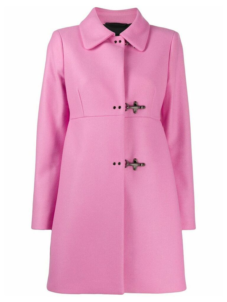 Fay clasp fastened coat - PINK