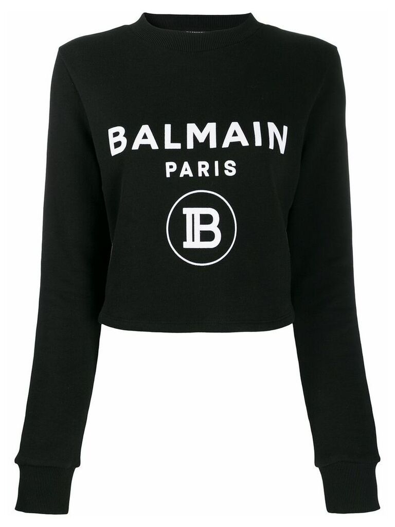 Balmain logo sweatshirt - Black