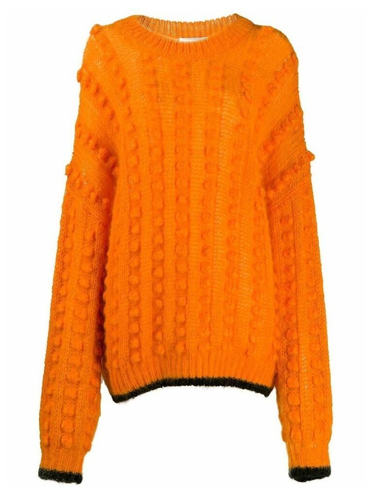 Marco De Vincenzo bubble knit jumper - ORANGE