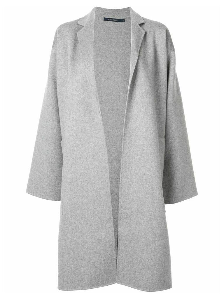 Sofie D'hoore oversized open front coat - Grey