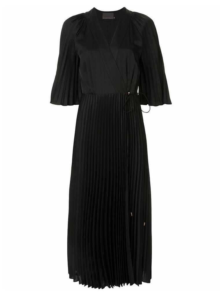 Ginger & Smart Provincial sunray-pleated dress - Black