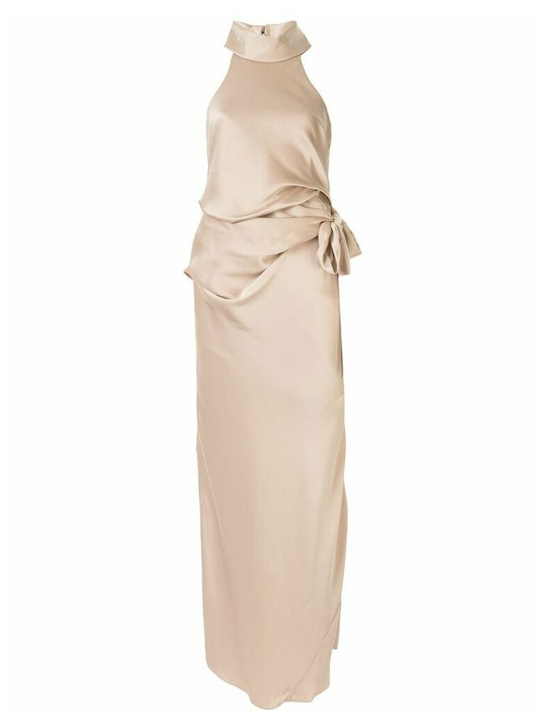 CAMILLA AND MARC Antonelli draped-waist gown - GOLD