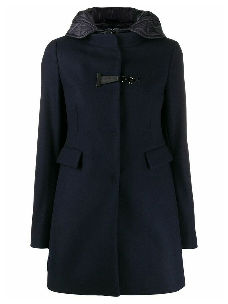 Fay hooded duffle coat - Blue