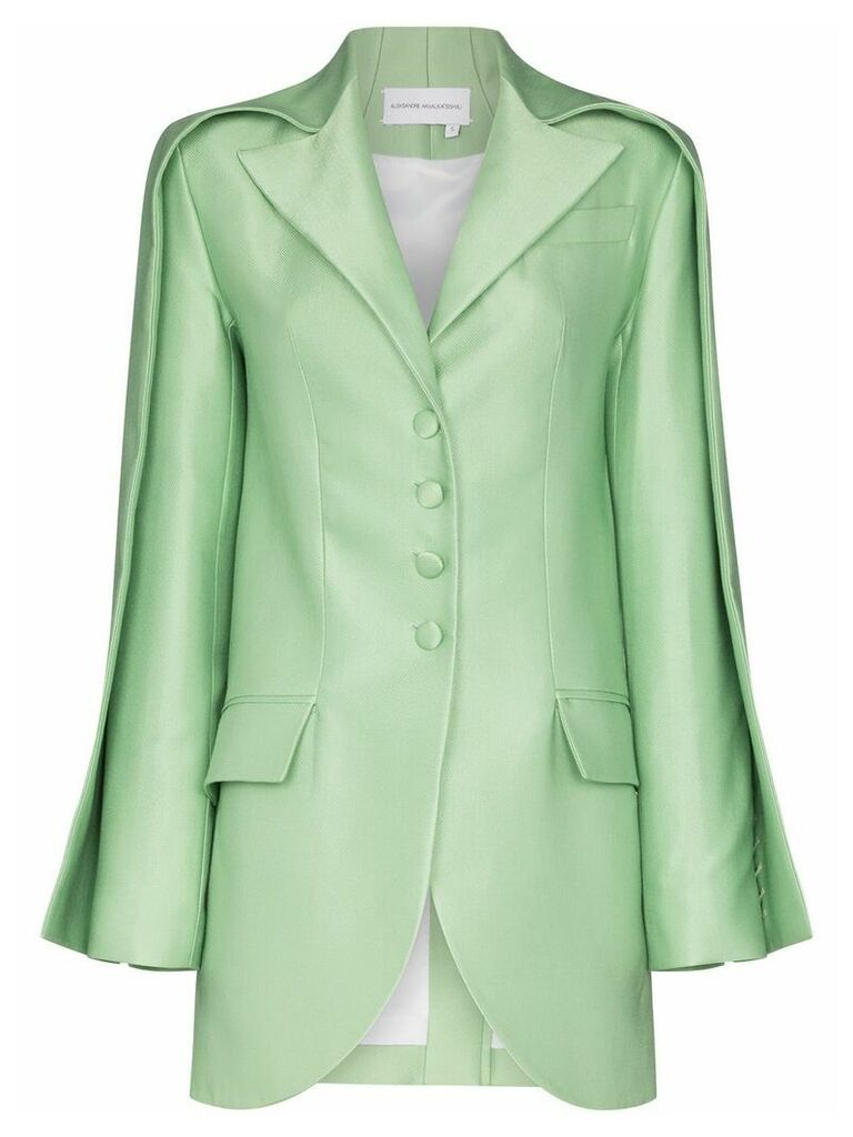 Aleksandre Akhalkatsishvili double sleeve tailored blazer - Green