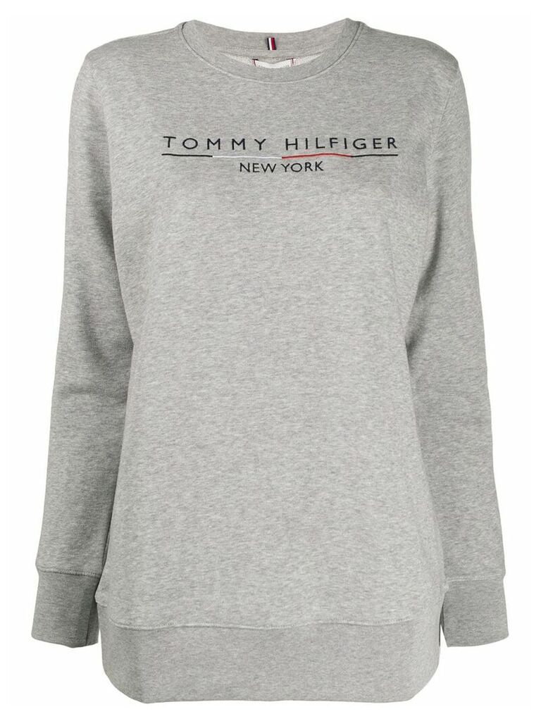 Tommy Hilfiger stripe sleeve sweatshirt - Grey