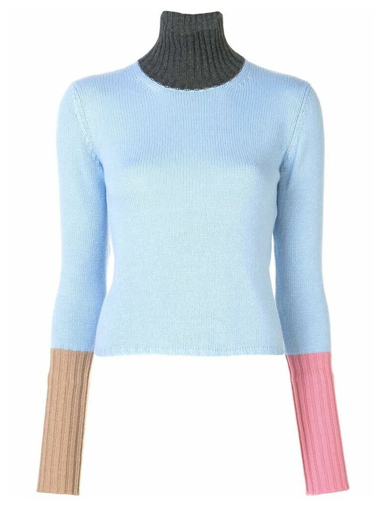 Marni colour block sweater - Blue