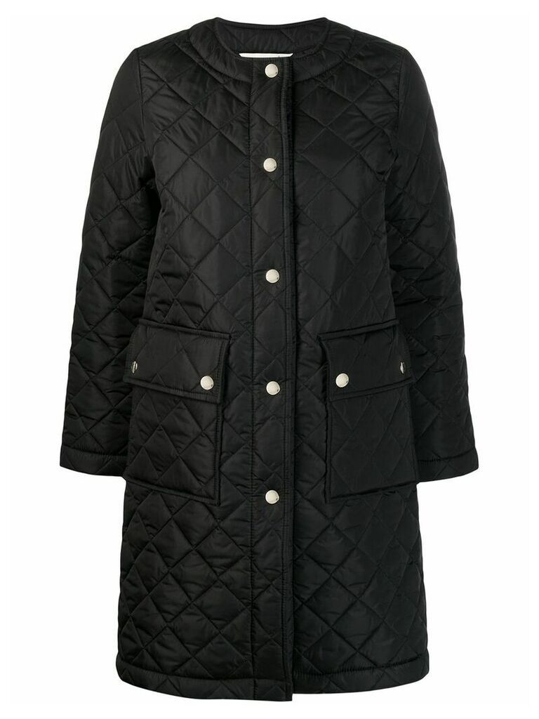 Mackintosh Huna quilted nylon coat - Black